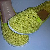Обувь ручной работы handmade. Livemaster - original item Ballet Flats Yellow. Handmade.