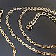 Jewelry chain with lock art. 4-15A, gold-plated, Chains, Blagoveshchensk,  Фото №1