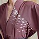 Японское кимоно с вышивкой, натуральный шелк, ручная работа. Платья. Винтажные кимоно из Японии. Интернет-магазин Ярмарка Мастеров.  Фото №2