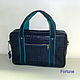 Bag leather ' the Blue reptile'. Classic Bag. Sergei. Online shopping on My Livemaster.  Фото №2