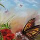 Order  The happiness of living! Sunny painting with wildflowers and a butterfly. sharaeva-elena. Livemaster. . Pictures Фото №3