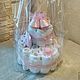 Cake from diapers for newborn ,for baby girl, Gifts for newborns, St. Petersburg,  Фото №1