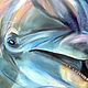  Dolphin's smile. Original. Pastel. Pictures. Valeria Akulova ART. My Livemaster. Фото №6