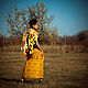 Yellow Ethnic Ornamented Skirt «Sandy», Skirts, Moscow,  Фото №1