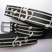 Аксессуары handmade. Livemaster - original item NOTE No. 2 the leather belt. Handmade.