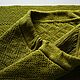Юбка вязаная оливкового цвета Ромбы. Юбки. Вязаный текстиль (knitted textiles). Интернет-магазин Ярмарка Мастеров.  Фото №2