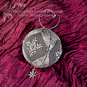 Сувениры и подарки handmade. Livemaster - original item Christmas tree decoration Silver ball. Handmade.