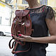 Кожаный рюкзак "Эдвард"(темно - коричневый). Рюкзаки. ЭклектикАрт. Ярмарка Мастеров.  Фото №5