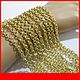 Chain 7h6h1.5 mm color. gold (303-15). floor.meters, Chains, Saratov,  Фото №1