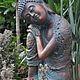 Buddha sitting garden decor concrete figure aged bronze, Garden figures, Azov,  Фото №1