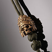Украшения handmade. Livemaster - original item A bead for a necklace with a skull Chief. Handmade.
