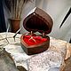 Футляр для обручальных колец. Шкатулки. Сериков Семён (serikovwoodcraft). Ярмарка Мастеров.  Фото №15