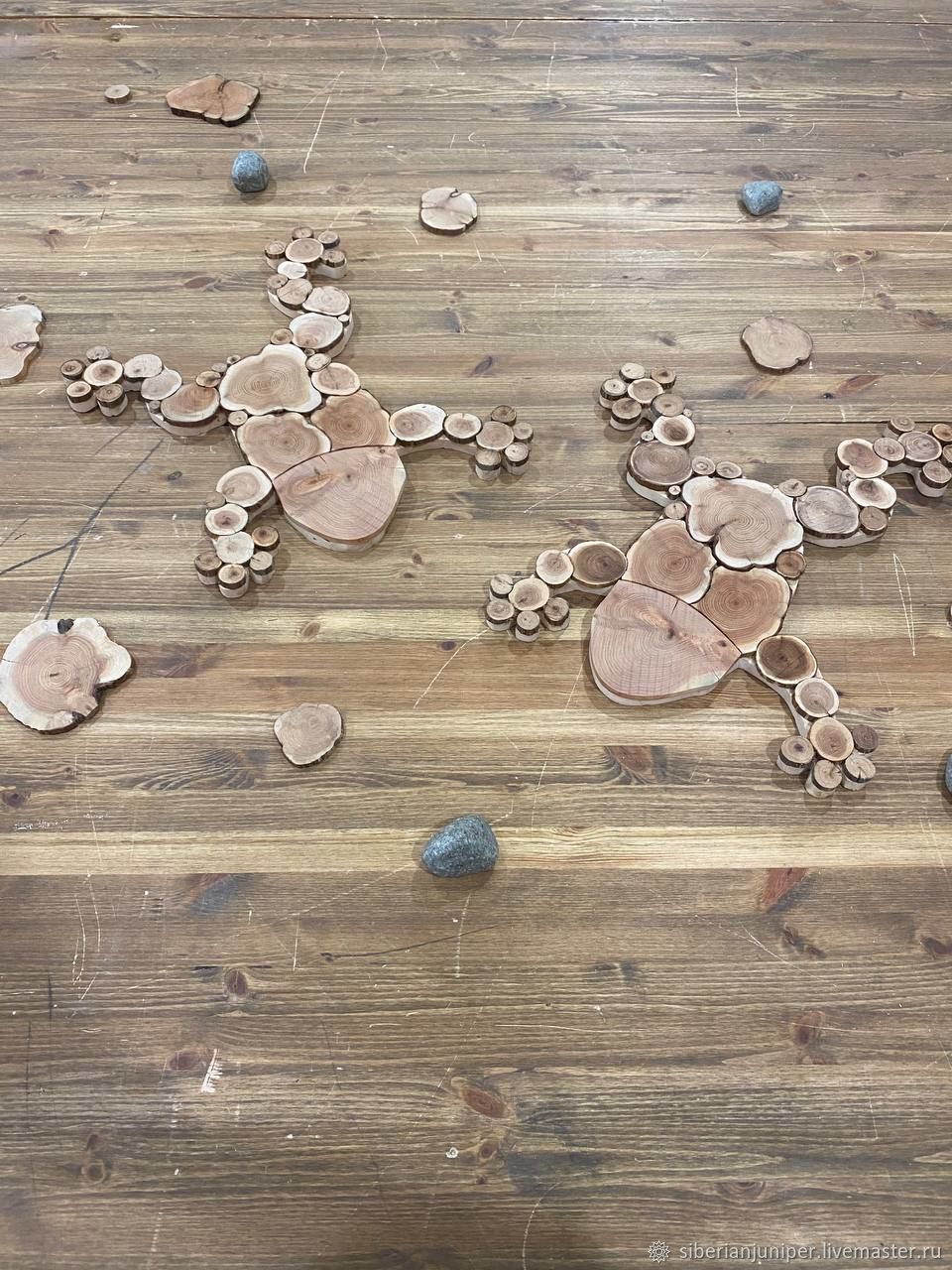 Панно "лягушка" из сибирского можжевельника для бани в интернет ...