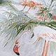 "Розовый фламинго" Проектный мешочек для небольших проектов. Сумка-мешок. Pretty Collars/ Красивые воротнички. Ярмарка Мастеров.  Фото №6