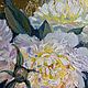  Oil painting ' Peonies on gold». Pictures. Fine Art for Joy. Online shopping on My Livemaster.  Фото №2