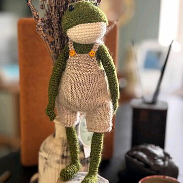 Куклы и игрушки ручной работы. Ярмарка Мастеров - ручная работа Лягушка. Handmade.
