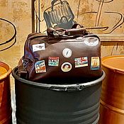 Дорожная сумка из натуральной кожи Baggage for travel D1
