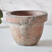 Цветы и флористика handmade. Livemaster - original item Concrete pot antiqued in the style of Provence. Handmade.