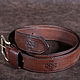 Men's leather belt "Vintage". Straps. CRAZY RHYTHM bags (TP handmade). My Livemaster. Фото №4