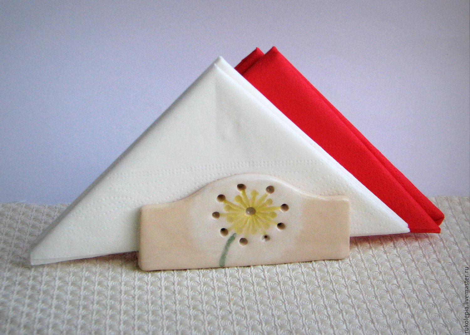 Салфетница керамическая "Одуванчик" в интернет-магазине на Ярмарке ...