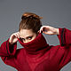 Mohair turtleneck sweater. Red, Sweaters, Moscow,  Фото №1