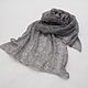 Order  Stole grey melange scarf knitted from kid mohair. Scarfland. Livemaster. . Wraps Фото №3
