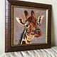 Giraffe. Oil painting. Pictures. White swan. Online shopping on My Livemaster.  Фото №2