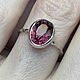 Silver Ring with fantastically bright Purple Red Tourmaline, Rings, Moscow,  Фото №1