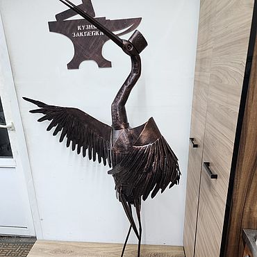 Дача и сад ручной работы. Ярмарка Мастеров - ручная работа Аист кованый. Handmade.