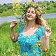 "И бирюзовая вуаль небрежно брошена..." Авторское платье крю. Платья. Ручки & крючкИ (Вяжу мечты.Татьяна). Интернет-магазин Ярмарка Мастеров.  Фото №2
