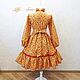 Тёплое платье "Весеннее Настроение". Платье. Little___dress. Ярмарка Мастеров.  Фото №5