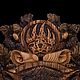 Заказать Часы Волк и топоры. Asf-wood. Ярмарка Мастеров. . Часы классические Фото №3