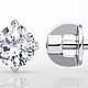 Заказать Серьги-пусеты с бриллиантами 1,02 ct. Дмитрий Луцко ювелир (luckojewelry). Ярмарка Мастеров. . Серьги-пусеты Фото №3