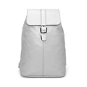 Сумки и аксессуары handmade. Livemaster - original item Backpacks: Women`s leather backpack grey Titania Mod P10-141-1. Handmade.