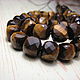 Tiger eye faceted square, 9 mm cube. Beads1. Elena (luxury-fittings). My Livemaster. Фото №4