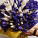  Ирисы синие, белые, жёлтые. Живые цветы. Цветы. DARK FLORIST Флористика Декор ЦВЕТЫ (lentocka). Ярмарка Мастеров.  Фото №5