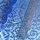 Blue jacquard fabric. Fabric. korsar-workshop. Online shopping on My Livemaster.  Фото №2