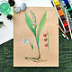 Раскраска ботаническая «Ландыш №2.1» А3, Бумага для рисования, Москва,  Фото №1