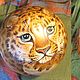 Order Leopard Leo Ball tumbler musical Toy podarak. Original painted Souvenirs and gift. Livemaster. . Toys Фото №3