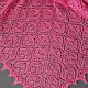  Knitted openwork shawl made of kid mohair wine color. Shawls. KnitLaceDreams. My Livemaster. Фото №5