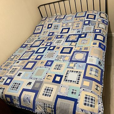 Текстиль ручной работы. Ярмарка Мастеров - ручная работа Лоскутное одеяло. Handmade.