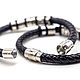 Men's braided leather bracelet 'Aristocrat'. Braided bracelet. merlin-hat (Merlin-hat). My Livemaster. Фото №6