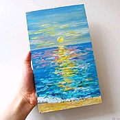 Картины и панно handmade. Livemaster - original item Pictures: Painting Seascape at dawn. Handmade.