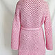 Кардиган с меховыми карманами из Ламы. Кардиганы. Knit by Heart - Вязаная одежда 富. Ярмарка Мастеров.  Фото №5