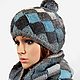 Order Knit kit scarf-Snood, hat, glove 100% wool. UrbanStyleKnit (usknits). Livemaster. . Headwear Sets Фото №3