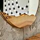 Round mirror with a frame made of elm slabs (D - 650 mm.). Mirror. Mebel na zakaz U.LOFT. My Livemaster. Фото №6