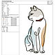 Дизайн машинной вышивки "Цветной кот". Схемы машинной вышивки. Design Red Cat. Ярмарка Мастеров.  Фото №5