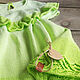 Children's tunic dress (trapeze) 'bright green', p 104-110, Childrens Dress, St. Petersburg,  Фото №1