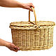 Basket wicker with a large lid. basket of vines. Art.4070. Basket. SiberianBirchBark (lukoshko70). My Livemaster. Фото №5