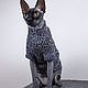 Мастер-класс по вязанию бесшовного свитера для взрослой кошки. Мастер-классы. ClothesForCat. Ярмарка Мастеров.  Фото №6
